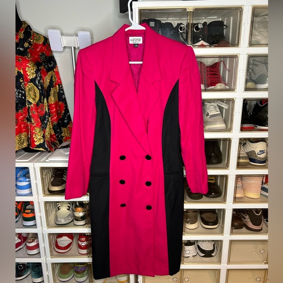 Kasper for ASL vintage wrap blazer button down pocket luxury dress jacket - Picture 3 of 10